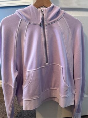lululemon Scuba Lavender Half-Zip Pullover Hoodie